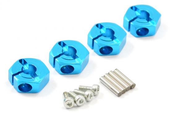 Fastrax Tamiya TT-02 Aluminium 12mm Wheel Hexes (4)
