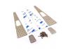 Fastrax TRX-4 Stamped Steel Front Fender Plate and Vents (4 Pcs)
