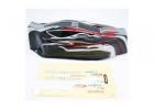 FTX Vantage Pre Painted Bodyshell - Black/Red