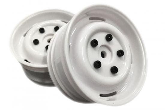 FTX Outback Steel Lug Wheel (2 ) - White
