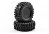 FTX Outback Pre-Mounted Steel Lug/Tyre (2) - Black