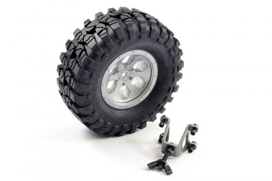 FTX Outback Spare Tyre Mount + Tyre/Wheel