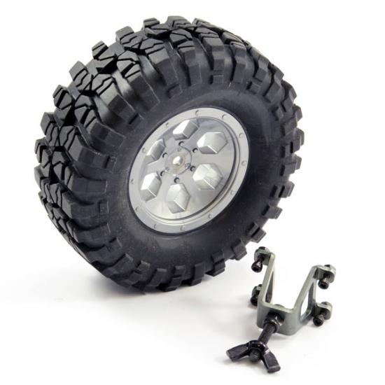 FTX Outback Spare Tyre Mount + Tyre/Wheel