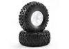 FTX Outlaw Pre-Mounted Wheels + Tyres - White