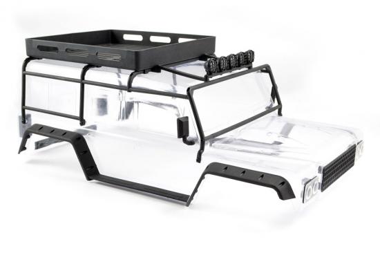 FTX Kanyon Clear Body W/Roll Cage - Spotlights + Tray