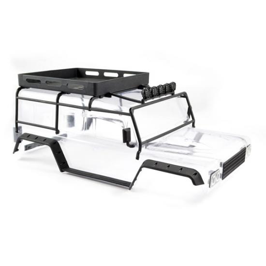 FTX Kanyon Clear Body W/Roll Cage - Spotlights + Tray