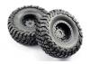 FTX Mauler 2.2 All Terrain Tyres Pre-Glued On Black Wheels