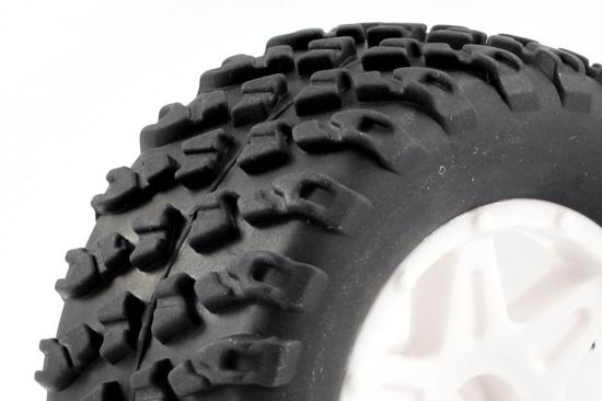FTX Comet Desert Buggy Front Mounted Tyre + Wheel White