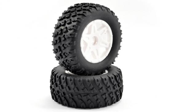 FTX Comet Desert Buggy Front Mounted Tyre + Wheel White