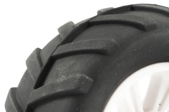 FTX Comet Monster Rear Mounted Tyre + Wheel White