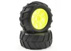 FTX Comet Monster Front Mounted Tyre + Wheel Yellow