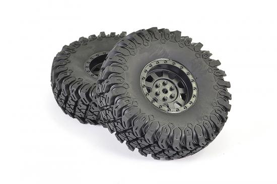 FTX Outback Hi-Rock Pre-Mounte D Wheels + Tyres (2)