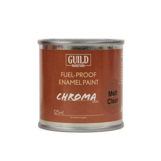 Guild Materials Matt Enamel Fuel-Proof Paint Chroma Clear (125ml Tin)