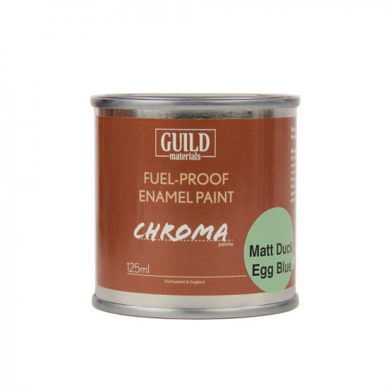 Guild Materials Matt Enamel Fuel-Proof Paint Chroma Duck Egg Blue (125ml Tin)