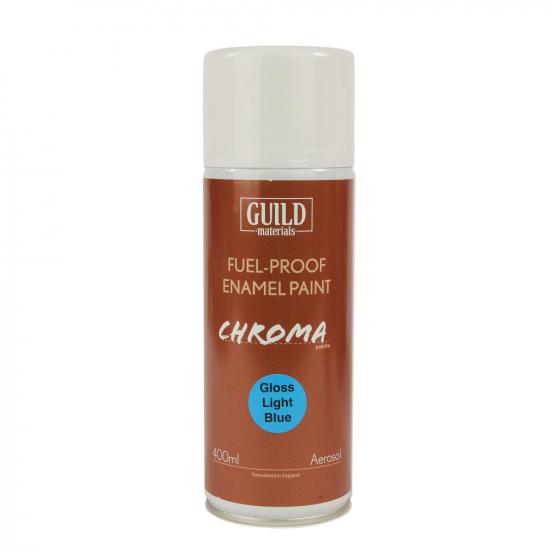Guild Materials Gloss Enamel Fuel-Proof Paint Chroma Light Blue (400ml Aerosol)