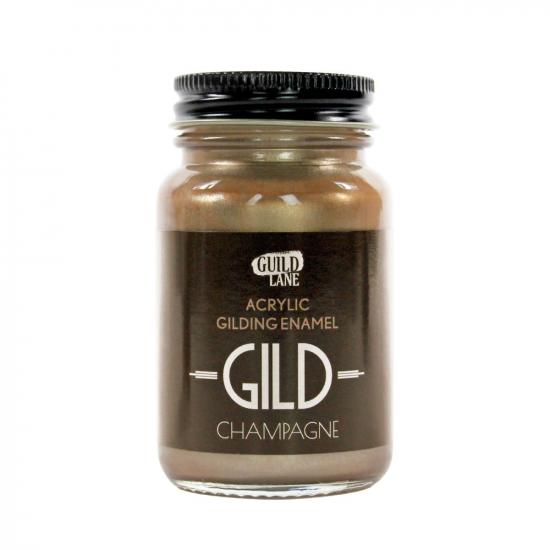Guild Lane GILD Acrylic Gilding Enamel Paint, Champagne (60ml Jar)