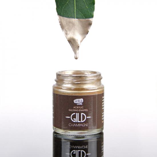 Guild Lane GILD Acrylic Gilding Enamel Paint, Champagne (125ml Tin)