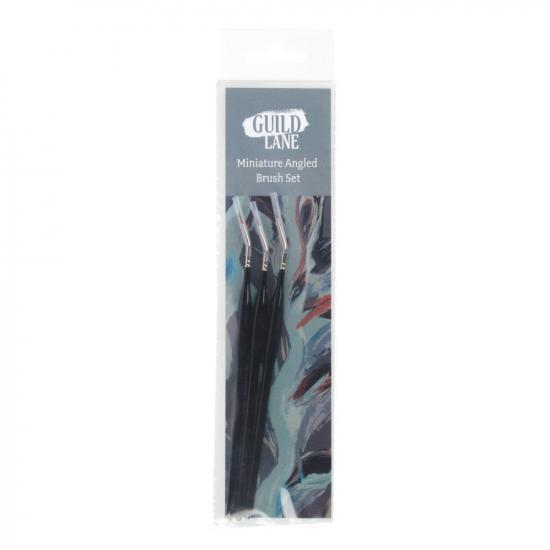 Guild Materials Miniature Angled Brush Set (3 pcs)