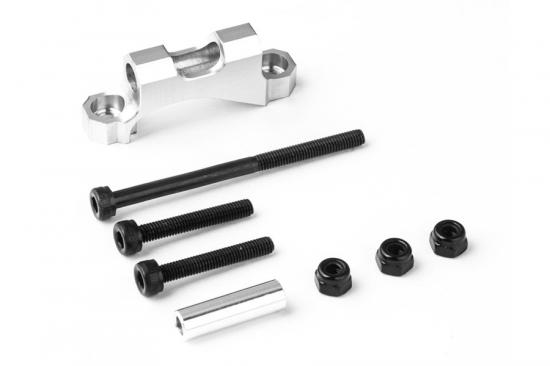 GMade Rear Upper Link Mount (Silver) For Gs01 Axle