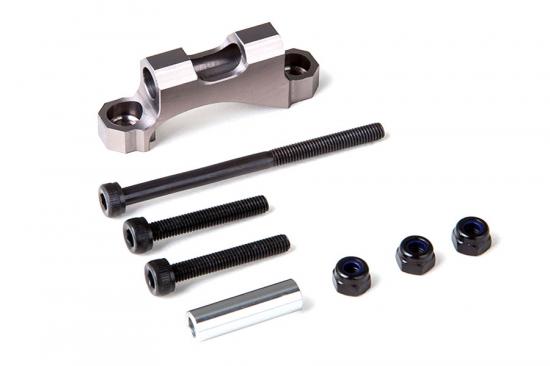 GMade Rear Upper Link Mount (Titanium Grey) For Gs01 Axle
