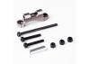 GMade Rear Upper Link Mount (Titanium Grey) For Gs01 Axle