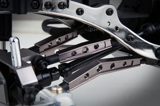 GMade Gs01 Machined M3 44mm Upper Link (Titanium Grey) (2)