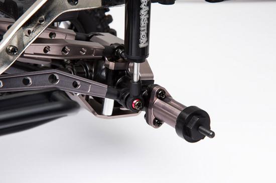 GMade Aluminium Straight Axle Adapter (Ti. Grey) Gs01 Axle