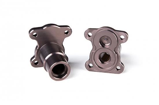 GMade Aluminium Straight Axle (2) Adaptor Titanium Gray R1 Axle