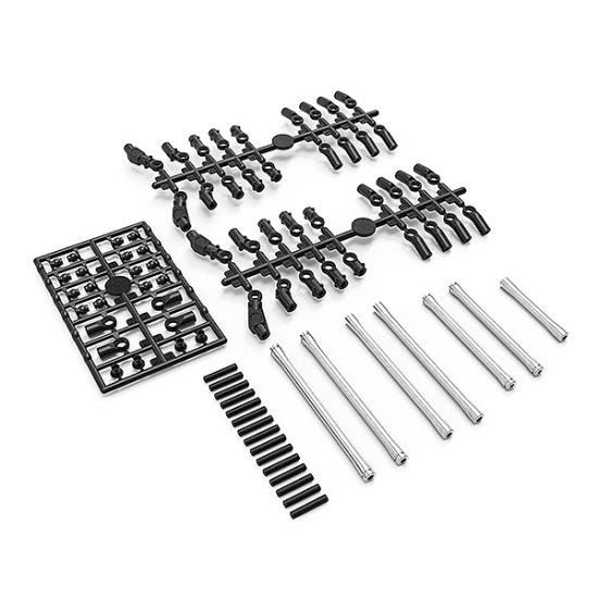 GMade Gs02 Front + Rear Aluminium Link Set For 313mm Wheelbase
