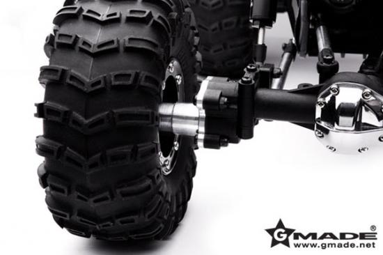 GMade Aluminium Straight Axle Adapter (2) For R1
