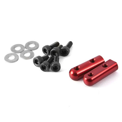 GMade Aluminium Servo Mount Red (2)
