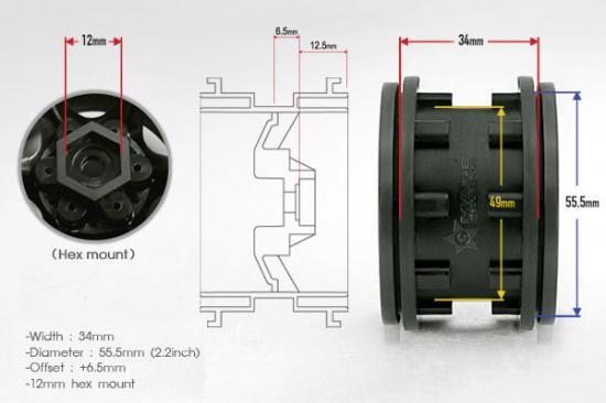 GMade 2.2 GT Beadlock Wheels (2)