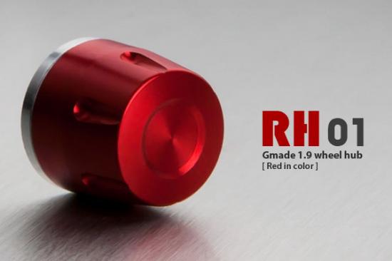 GMade 1.9 Rh01 Wheel Hubs (Red) (4) — image 3 of 3