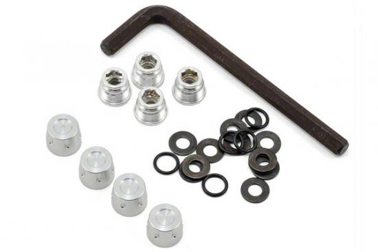 GMade 1.9 Rh01 Wheel Hubs (Silver) (4) — image 2 of 3