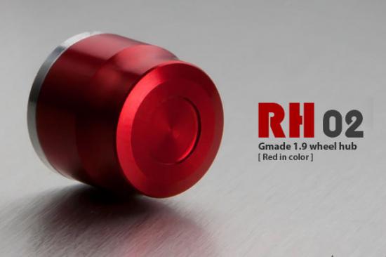 GMade 1.9 Rh02 Wheel Hubs (Red) (4) — image 3 of 3