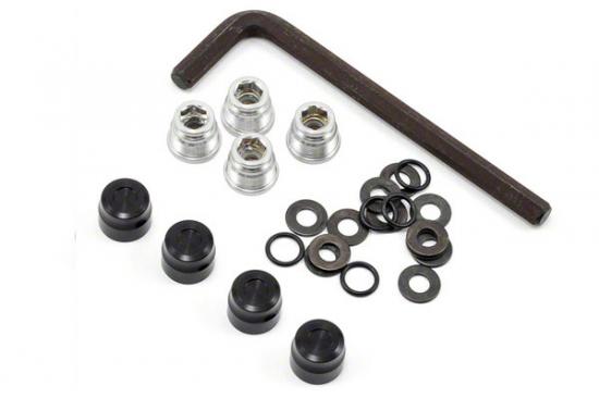 GMade 1.9 Rh02 Wheel Hubs (Black) (4)