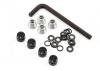 GMade 1.9 Rh02 Wheel Hubs (Black) (4)