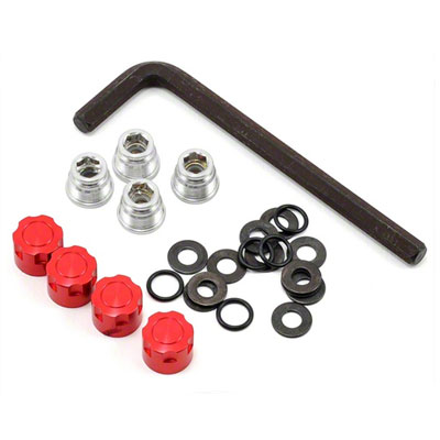 GMade 1.9 Rh03 Wheel Hubs (Red) (4)