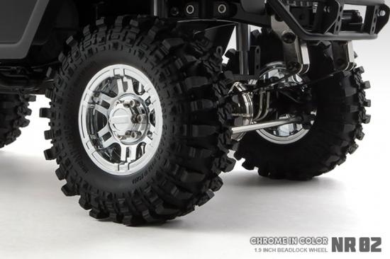 GMade 1.9 Nr02 Beadlock Wheels (Chrome) (2)