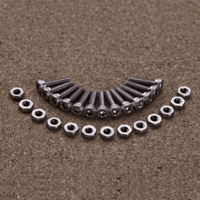 GMade Stainless Steel Hex Bolts + Nu Ts For 1.9 Vr01 Beadlocks (2)