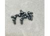 M3 x 6mm Button Head Alloy Screw - Black (10)