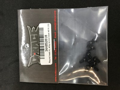 M3 x 6mm Button Head Alloy Screw - Black (10)