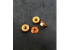 M4 Serrated Alloy Wheel Nuts - Orange (4)