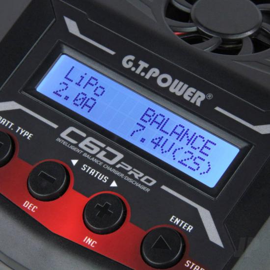 GT Power C6D Pro 100W AC/DC 12A Intelligent Charger / Discharger (UK)