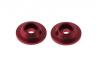 ARAC9690 Arrma CNC Aluminium Wing Buttons (Red) (2Pcs)