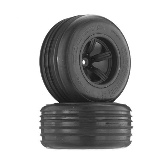 ARAC9618 Arrma DBoots Dirtrunner ST Tyre Set Glued (Black) (2Pcs/Front)
