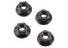 ARAC9750 Arrma Serrated Wheel Nut M4 (Black) (4Pcs)