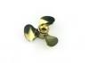 Brass Propeller (Classic) - 3 Blade - 25mm - M4 - LH