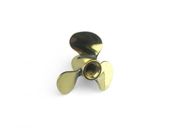 Brass Propeller (Classic) - 3 Blade - 25mm - M4 - LH