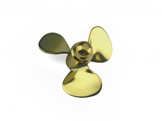 Brass Propeller (Classic) - 3 Blade - 30mm - M4 - RH